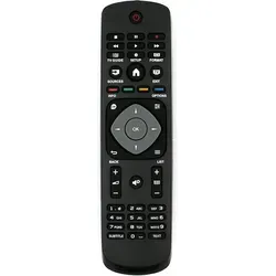 Ersatz Fernbedienung für Philips TV 40PFK4009/12 | 40PFK4100/12 | 40PFK4309/12 | Fernseher Remote Control - Schwarz