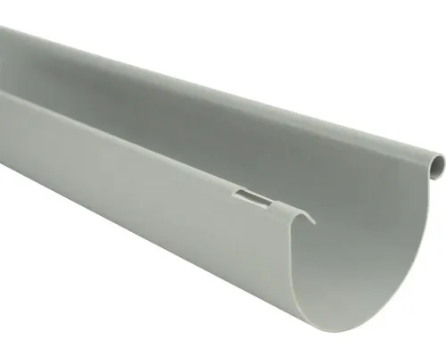 Produktbild Marley Dachrinne Kunststoff halbrund Fenstergrau RAL 7040 RG 100 mm L= 3000 mm