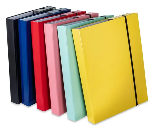 Heftboxen / DIN A4 / aus Pappe / 6 Farben 6