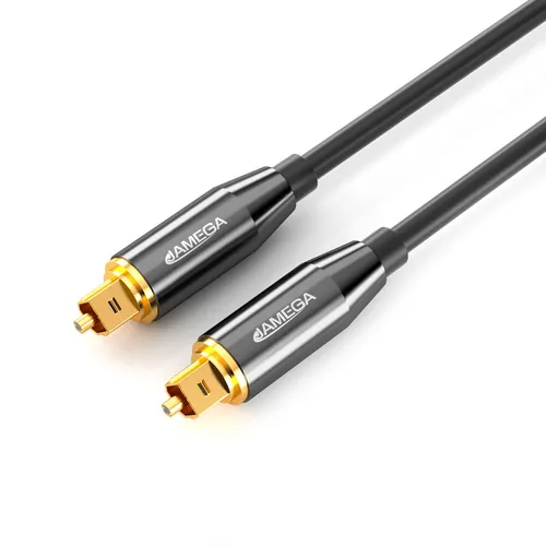 0,5m Toslink Premium HQ von JAMEGA | Optisches Audiokabel LWL SPDIF Digital
