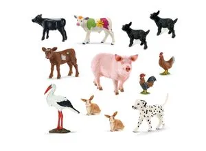 Schleich Bauernhof-Set mit 17 Tierfiguren