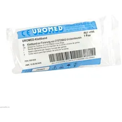 Uromed-Klettband-Paar 4895 - 2 ST - Medizinprodukt für sicheren Halt von Uromed Urinbeinbeuteln. Elastisches, hautfreundliches Material, latexfrei und individuell kürzbar.