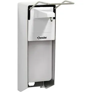 Bartscher Seifenspender für Wandmontage, Einhandbedienung - Praktischer Seifenspender für die Wandmontage, ideal für Gastronomie und Küchen, ermöglicht eine hygienische Einhandbedienung.