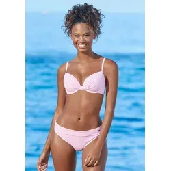 S.OLIVER Bügel-Bikini für Damen, Gr. 34, Cup D, rosa-weiß von s.Oliver