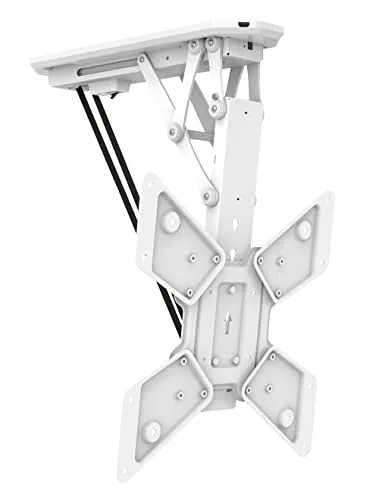 myWall Smart Home Deckenhalterung für Fernseher 23-55 Zoll - TV-Halterungen: Motorisierte Deckenhalterung mit Funk-Fernbedienung und Smart Home Funktion für platzsparende Montage und einfache Bedienung.