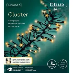 Lumineo Lichterkette CLUSTER 1512 LED 14 m