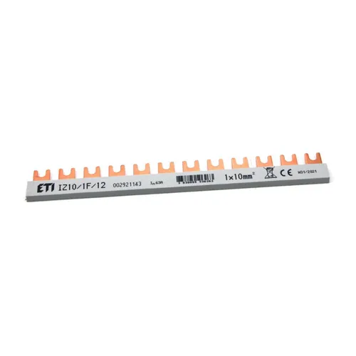 Produktbild ETI Kammschiene Phasenschiene 1x10 mm² Reihenschiene Gabel Sammelschiene