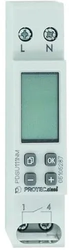 PROTEC.class 05105287 Wochen-Zeitschaltuhr PDSU111NM mini - Zeitschaltuhr für präzise Zeitsteuerung, ideal zur Automatisierung von Geräten und Energieeinsparung im Haushalt.