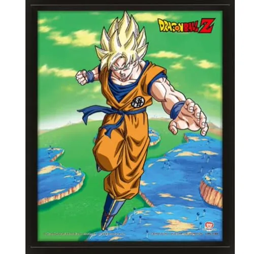 Pyramid International Dragon Ball Z Cadre 3D Linsenkuläre Transformation Super Saiyan