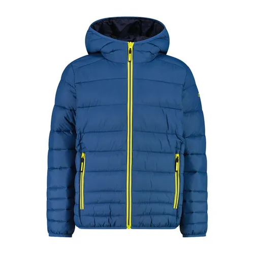 CMP KID Jacket FIX Hood bluestone-b. blue (05NU) 176 - Funktionsjacken für aktive Kinder, wasserabweisend und ausgestattet mit innovativer 'Feel Warm Flock' Wattierung für optimale Wärme und Bewegungsfreiheit.