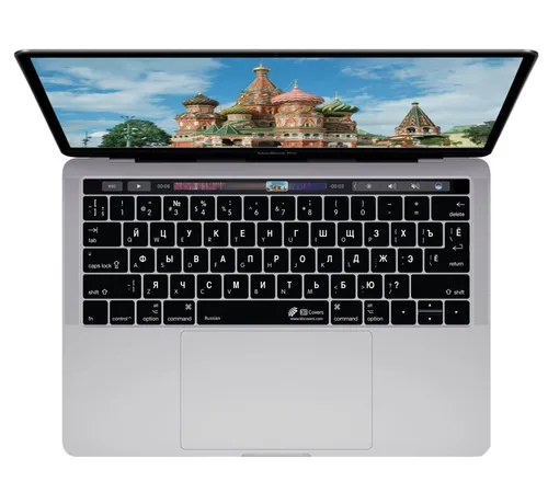 KB Tastatur-Abdeckung Russisch Russland Schutz-Cover Skin für MacBook Pro 13 15