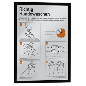 Durable Info-Rahmen Duraframe Magnetic A3, 5 Stück - Memoboards für metallische Oberflächen, ideal für schnelles Wechseln von Dokumenten und Aushängen, perfekt für Büros, Werkstätten und Schulen.