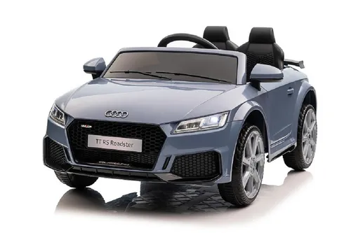 Audi TTRS Elektro-Kinderauto – lizenziert und elegant in Nardo Grau - Kinder-Elektrofahrzeuge, hochwertiges Elektroauto mit Lederbezügen, ideal für kleine Autofans ab 3 Jahren, Fahrzeit bis zu 45 Minuten für unvergesslichen Fahrspaß.