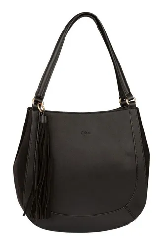 Gabor Aki Damen Shopper Umhängetasche - Einkaufstasche mit großem Reißverschlussfach, ideal für DIN A4 Unterlagen. Praktischer Tragekomfort durch flache Henkel und abnehmbaren Anhänger. Maße: 34x13x32,5 cm, 570 g.