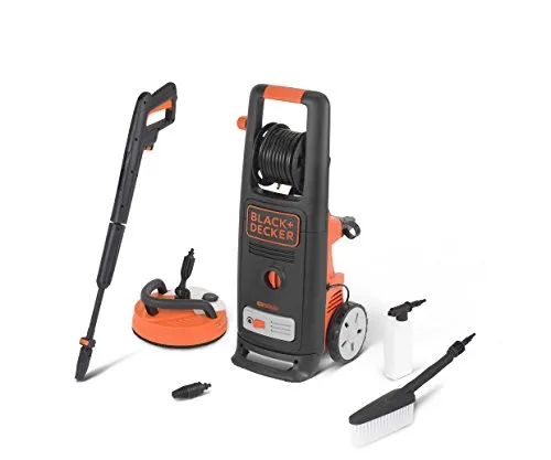 Black+Decker Hochdruckreiniger BXPW2200PE - Hochdruckreiniger mit 2.200 W, 150 bar und 440 l/h, ideal für gründliche Reinigung von Terrassen, Autos und Gartenmöbeln.