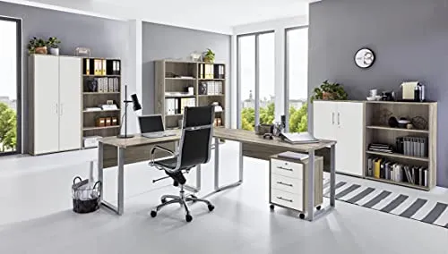 moebel-dich-auf Arbeitszimmer TABOR PRO 7 in diversen Farbvarianten (Sonoma Eiche/weiß matt)