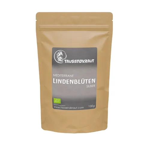 Produktbild Mediterraner Silber Lindenblütentee Tee BIO 100g Lindenblüten Linden Tee