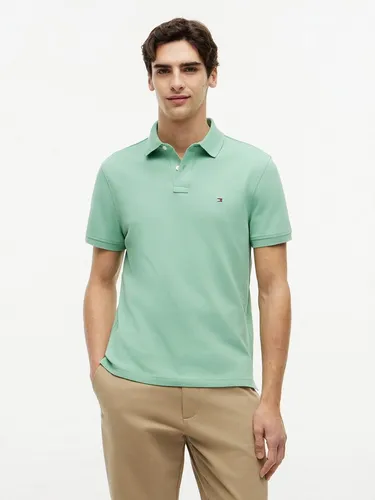 Tommy Hilfiger Poloshirt 1985 REGULAR POLO in Grün M (48) - Hochwertiges Poloshirt aus Baumwoll-Piqué mit Kurzarm und Polokragen. Bequem und stilvoll für den Alltag, perfekt für lässige Anlässe.