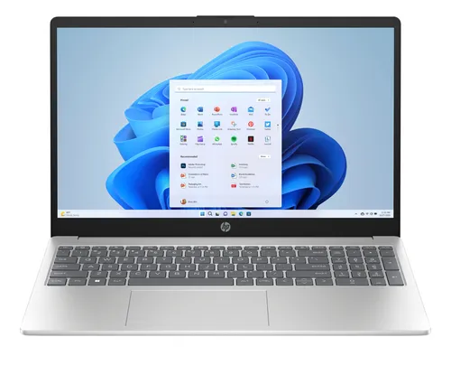 HP Notebook 15-fc0654ng, Silber, 15,6 Zoll, Full HD, AMD Ryzen 5 7520U