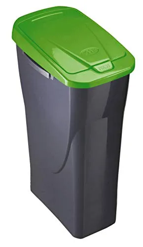 Mondex Müllsortierer 25 Liter mit grünem Deckel - Praktischer Müllsortierer mit 25 Litern, kombinierbar im Connect-System. Ideal für eine übersichtliche Abfalltrennung. Maße: B 21,5 x H 51 x T 36 cm. Qualität Made in Europe.