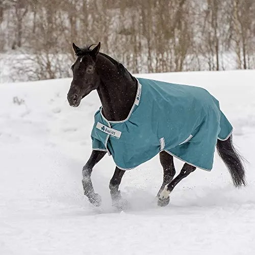 Bucas Atlantic Turnout 140 Pferdedecke 200g - Wasserdicht & Atmungsaktiv - Reit- & Pferdebedarf: Diese extrem reißfeste Weidedecke bietet optimalen Schutz bei jedem Wetter und sorgt für Komfort mit 200g Füllung.