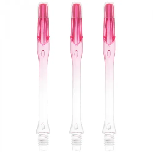 L-Style Schaft Ls Natural Nine Slim 370, clear-strawberry, 3 Stück