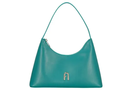 Furla Diamante S Schultertasche 34 cm (smeraldo) - Handtaschen mit elegantem Design und praktischem Reißverschluss. Ideal für modebewusste Frauen, bietet sie Platz für Essentials und Komfort mit bequemen Tragehenkeln.