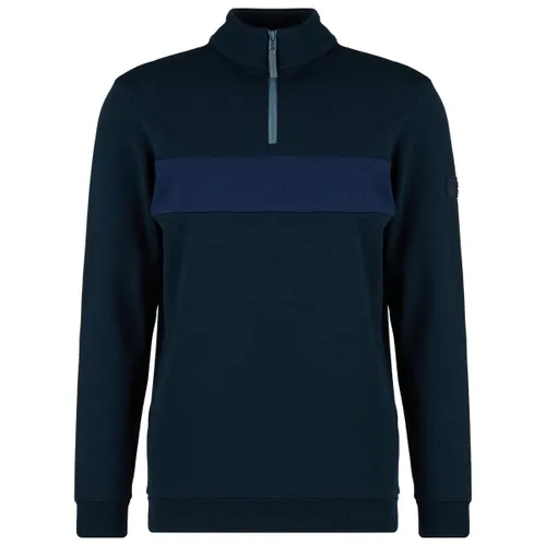 Stoic - MerinoFleece335 MMXX. Lulea II Half Zip - Merinopullover Gr L blau