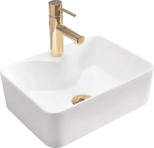 Rea Aufsatzwaschbecken Kelly Mini Rectangle White