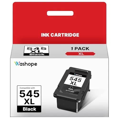 XL Schwarz Druckerpatronen Kompatibel für Canon 545XL PG545 PG-545 XL Patronen Schwarz für Canon Pixma TS3350 TS3150 TS3151 MX495 TS3450 TR4500 TR4550 TR4551 MG2550s MG2555s MG2950 (1 Schwarz) 545