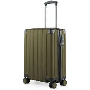 Hauptstadtkoffer Reisekoffer Q-Damm, avocado, Hartschale - Trolley mit 38 Litern und 4 leisen Rollen, ausgestattet mit TSA-Zahlenschloss für sicheres Reisen. Ideal als Handgepäck mit pflegeleichtem Innenfutter und robustem Design.