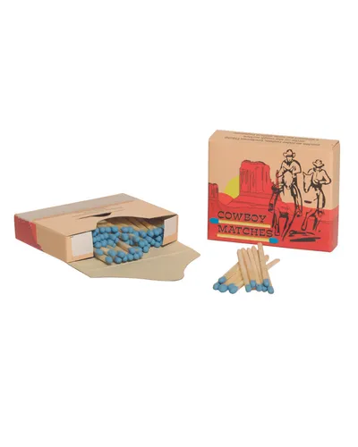 Überallzündhölzer Cowboy-Matches - Camping & Outdoor Notfall Feuer - Feuerzeuge für Camping, robust und winddicht, ideal für Notfälle und Outdoor-Aktivitäten.