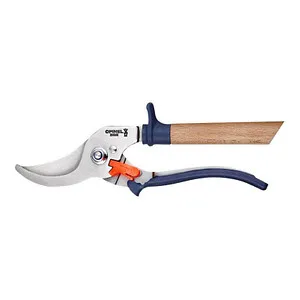 Opinel Gartenschere Buche blau - Praktische Edelstahl-Klingen, robuster Griff und minimaler Kraftaufwand für müheloses Schneiden