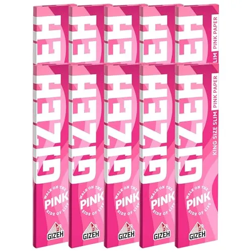 GIZEH Pink Papers King Size Slim Rosa