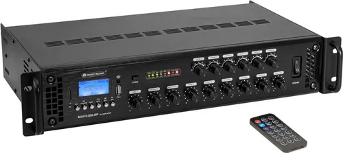 OMNITRONIC MAVZ-120.6P ELA-Mischverstärker - Musikstudio Bühne und DJ Equipment, leistungsstarker Mischverstärker mit 120 Watt, ideal für professionelle Audioanwendungen und Veranstaltungen.