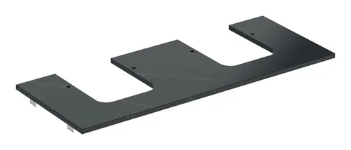Geberit ONE Waschtischplatte 1200 mm in schwarz von Geberit