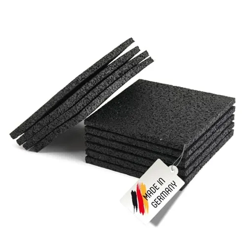 Stück Terrassenpads Gummiunterlage Bautenschutzmatte | 10 mm 90 x 90 mm | Größe auswählen 25