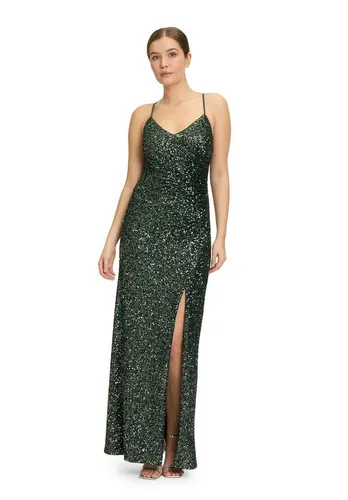 Vera Mont Damen Abendkleid figurbetont - Elegantes Damenkleid in Dusty Slate, figurbetont mit V-Ausschnitt und raffinierten Schnürdetails. Ideal für festliche Anlässe und sorgt für einen atemberaubenden Auftritt!