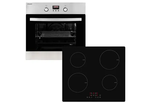 exquisit Backofen-Set BAKO65601H – Autarkes Einbaugerät mit Heißluft und Touch-Control