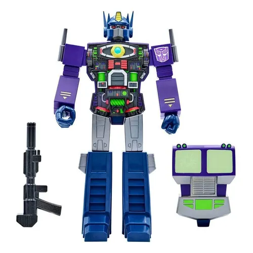 Super7 - Transformers Super Cyborg Optimus Prime (Shattered Glass Purple) 28 cm - Action- & Spielfiguren, beeindruckende 28 cm große Action-Figur mit einzigartigem Shattered Glass Design für Sammler und Fans.