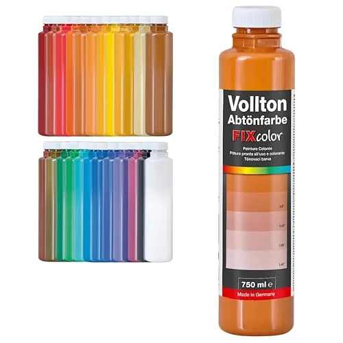 decotric Decolor Bunte Abtönfarbe Topasbraun - 750 ml I Dispersionsfarbe für dekorative Anstriche und wasserbasierten Materialien I Hohe Farbkraft & Ergiebigkeit