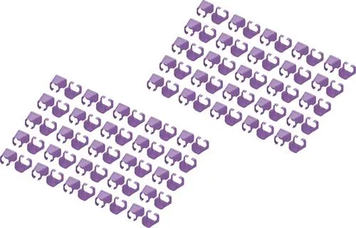 DIGITUS Farbclips für RJ45-Patchkabel - 100 Stück, farbliche Organisation für optimales Kabelmanagement und einfache Identifizierung von Netzwerkkabeln
