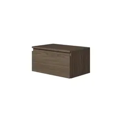 Selsey Nachttisch BEMMI – Schwebendes Design mit Schublade, 48 cm - Moderner Wandnachttisch in elegantem Greige, ideal für Schlafzimmer oder Flur. Mit einer praktischen Schublade für persönlichen Stauraum und einfacher Reinigung durch Wandmontage.