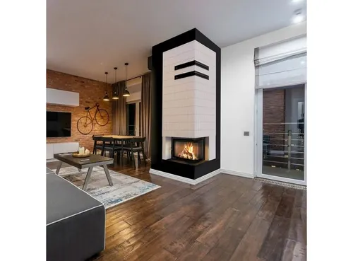 Kamineinsatz KRATKI LUCY rechts 12 kW