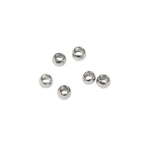 Rayher 2225221 Quetschperle, I: 0,8mm ø, A: 1,5mm ø, SB-Btl 40Stück, p