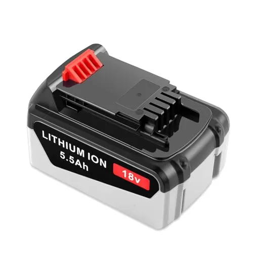ADVTRONICS 18V 5,5Ah Ersatzakku Kompatibel mit Black+Decker 18V BL2018 BL2018-XJ BL1518 BL4018 LB20 LBX20 LBXR20 LBXR2020-OPE LBXR20B-2 LB2X4020
