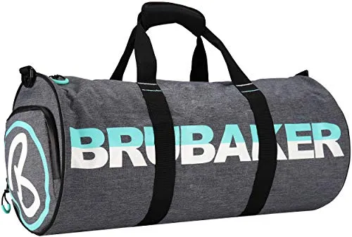 BRUBAKER Unisex Duffel Bag Sporttasche 27 L - Wasserabweisend mit Schuhfach - Klassische Sporttaschen, ideal für Gym und Reisen mit wasserabweisendem Material, separatem Schuhfach und abnehmbarem Schultergurt für maximalen Komfort.