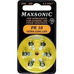 Batterien f.Hörgeräte Maxsonic Pr10 6 St