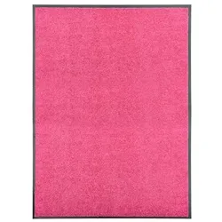 vidaXL Fußmatte Waschbar Rosa 90x120 cm in pink von vidaXL