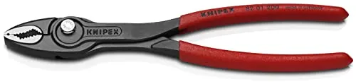 KNIPEX TwinGrip Front- und Seitengreifzange 200 mm - Zangen für enge Bauräume, mit Klemmschutz und robustem Zangengelenk. Ideal für Durchmesser und Schlüsselweiten von 4 – 22 mm.